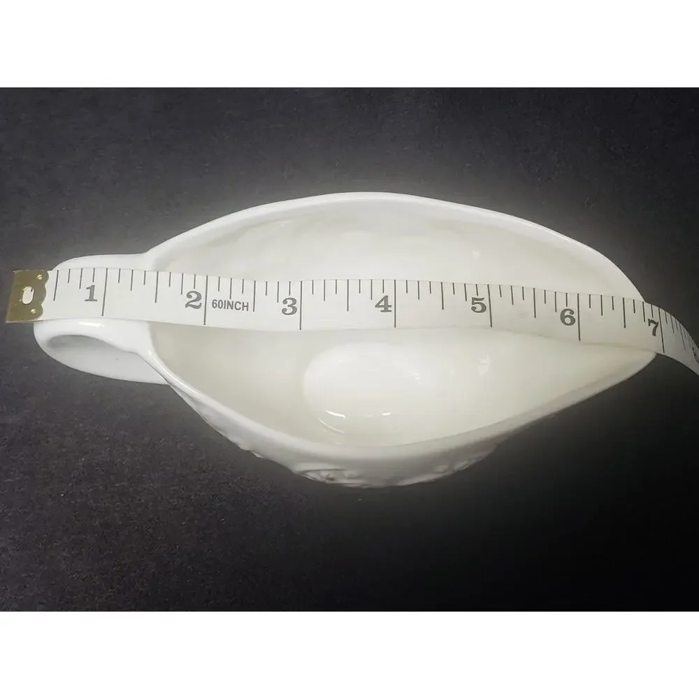 Avon Vintage Gravy Boat / Serving Bowl Dish with Scroll Design Kitchen Decor